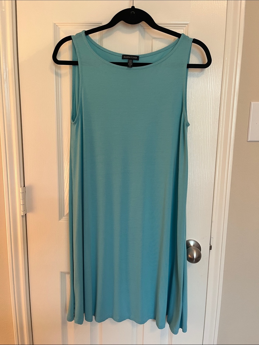 Eileen Fisher Bateau Neck Viscose Dress